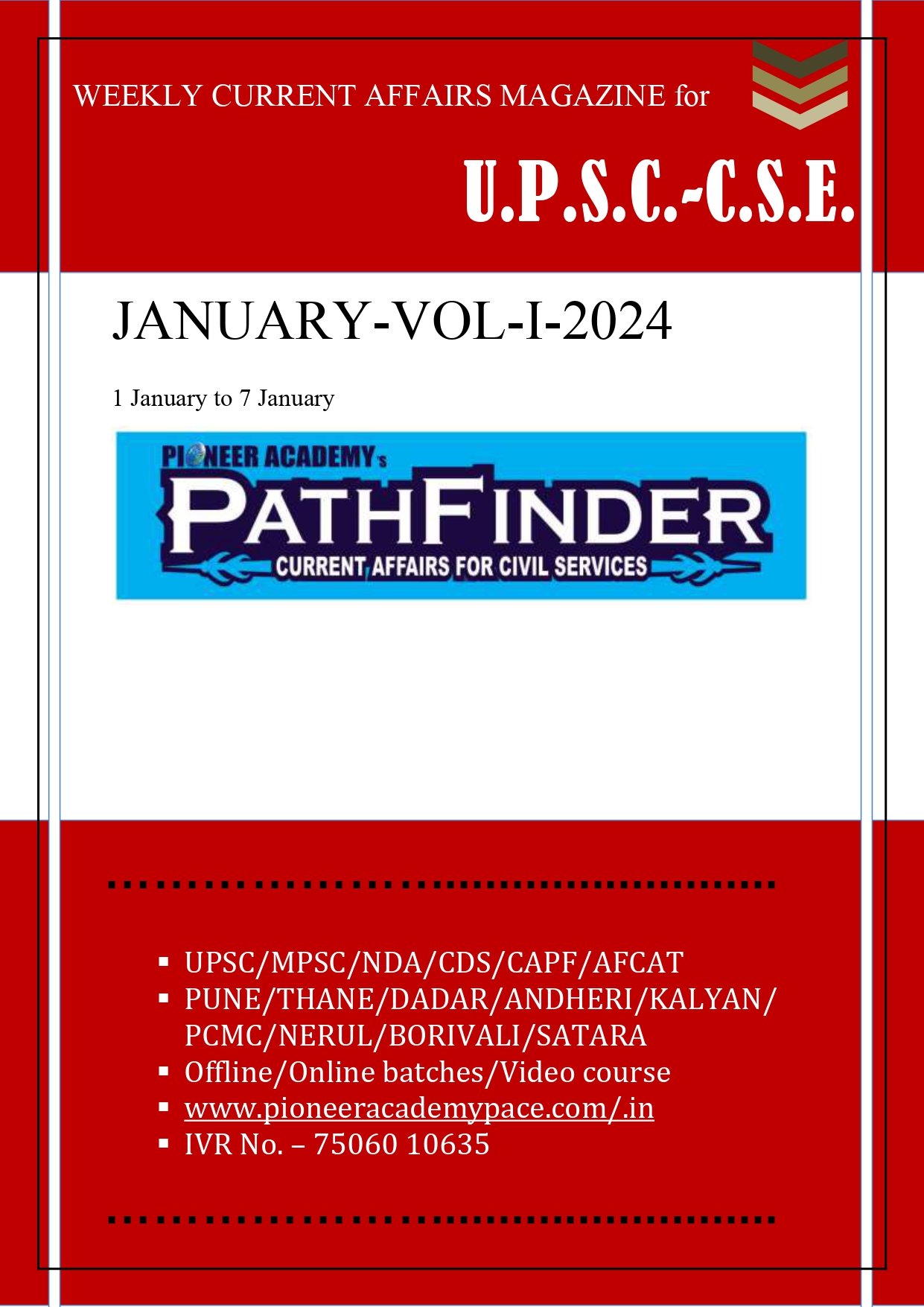 JANUARY-VOL I- 2024